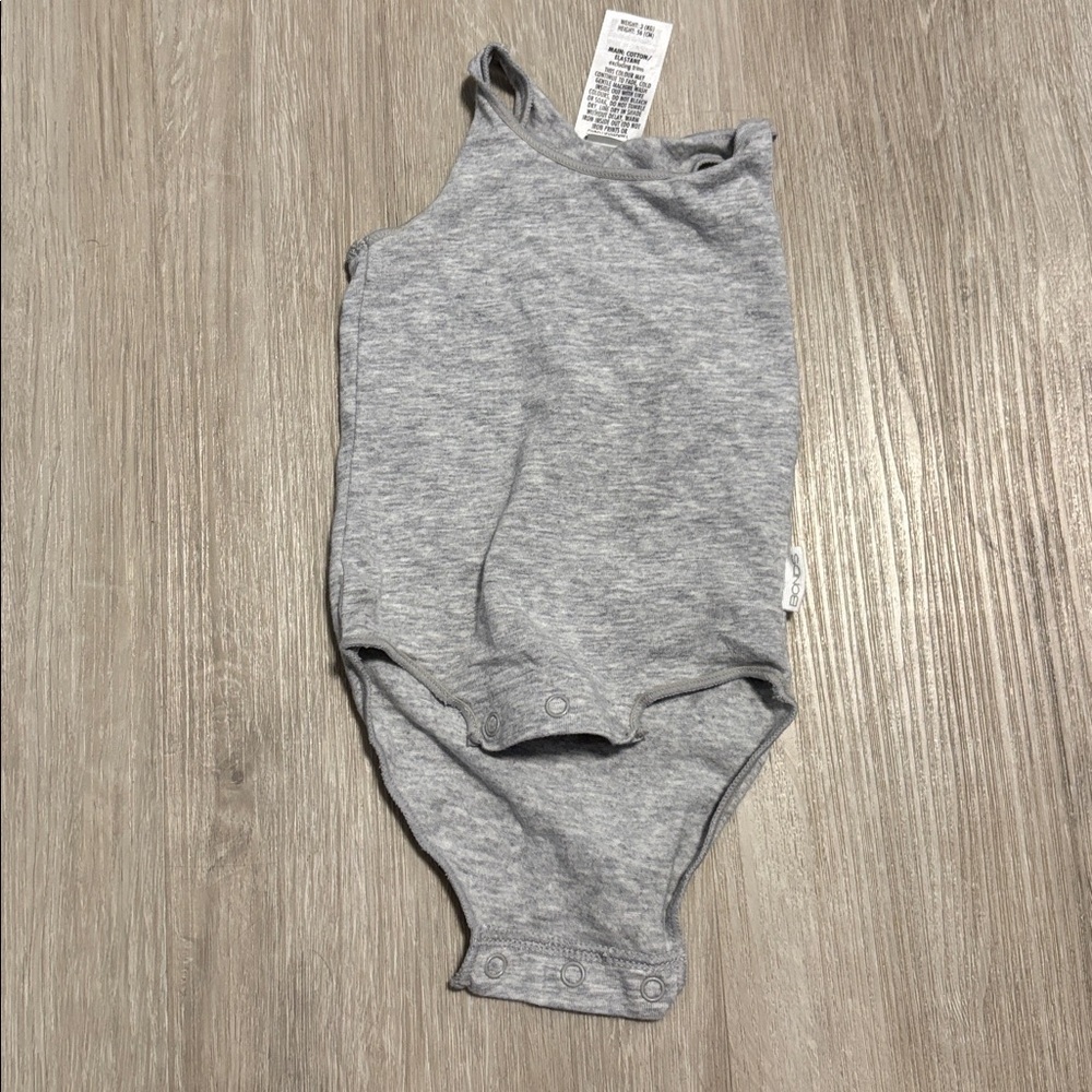 Bonds Gray Sleeveless Baby Onesie